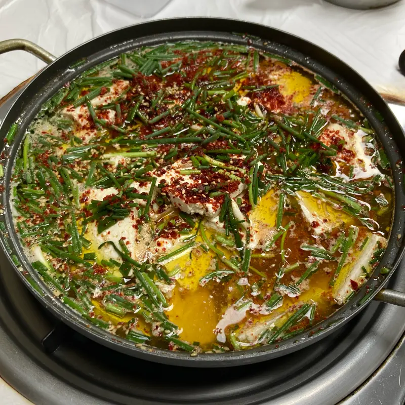 맛있어 보이는 두부전골