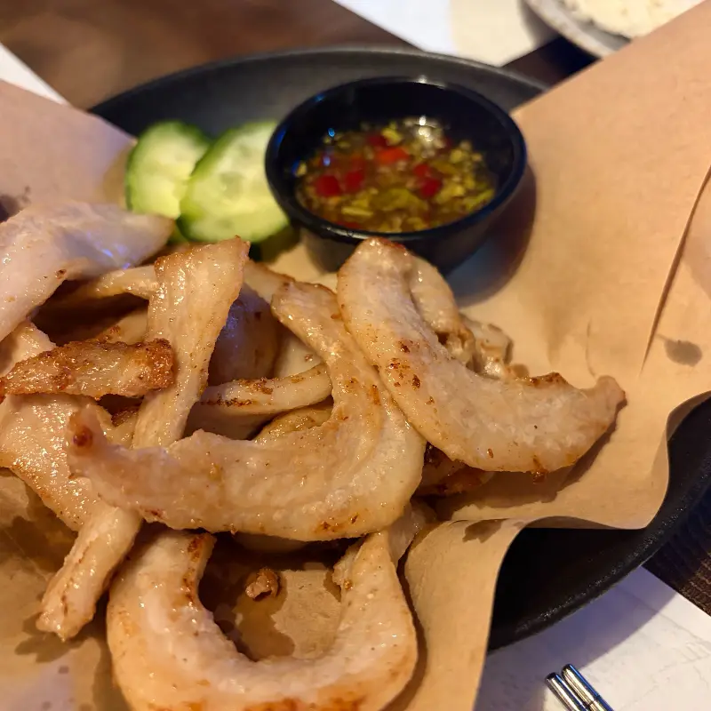 싸얌의 팟타이 근접샷