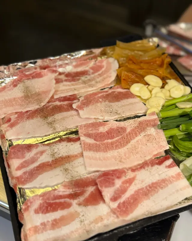 신선함이 느껴지는 삼겹살