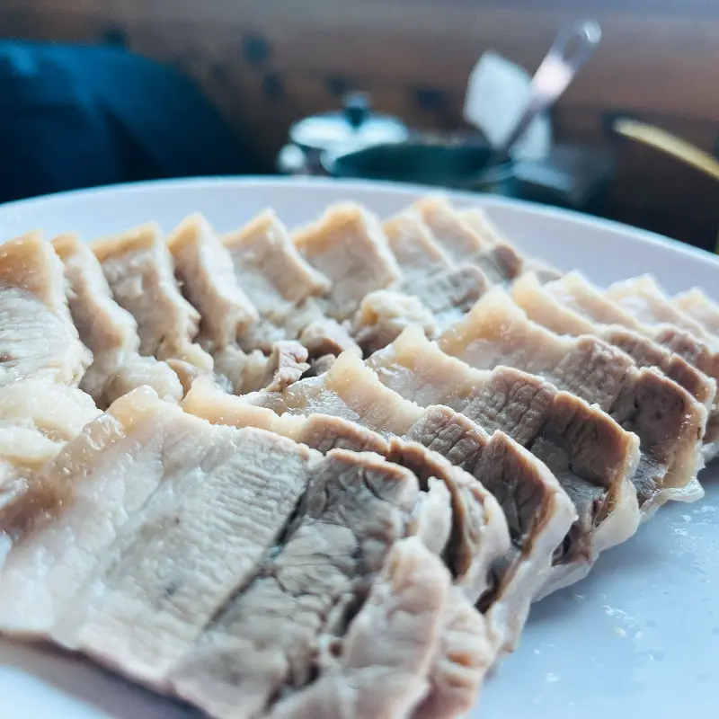 쌈 채소와 양념