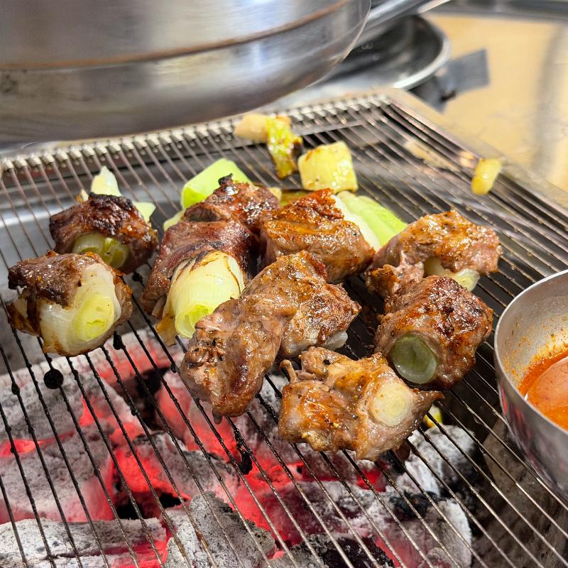 차돌박이와 대파가 듬뿍 들어간 대파 차돌 국수