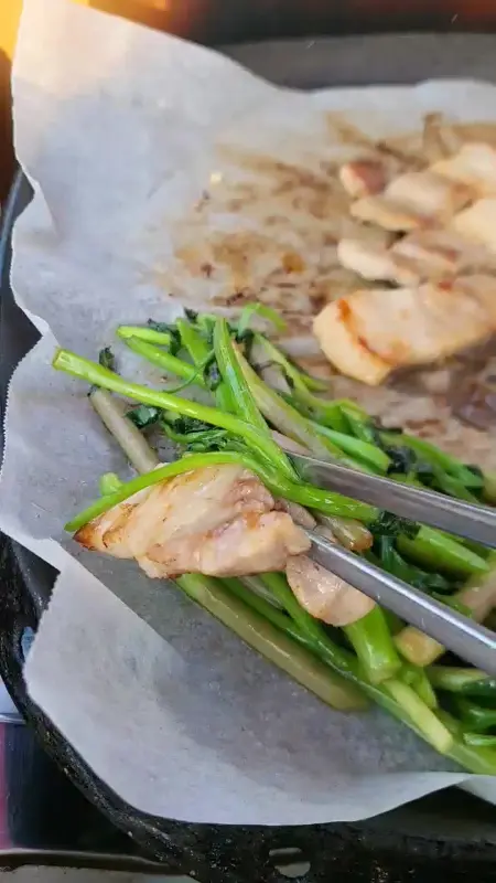 삼겹살과 미나리의 환상적인 조합