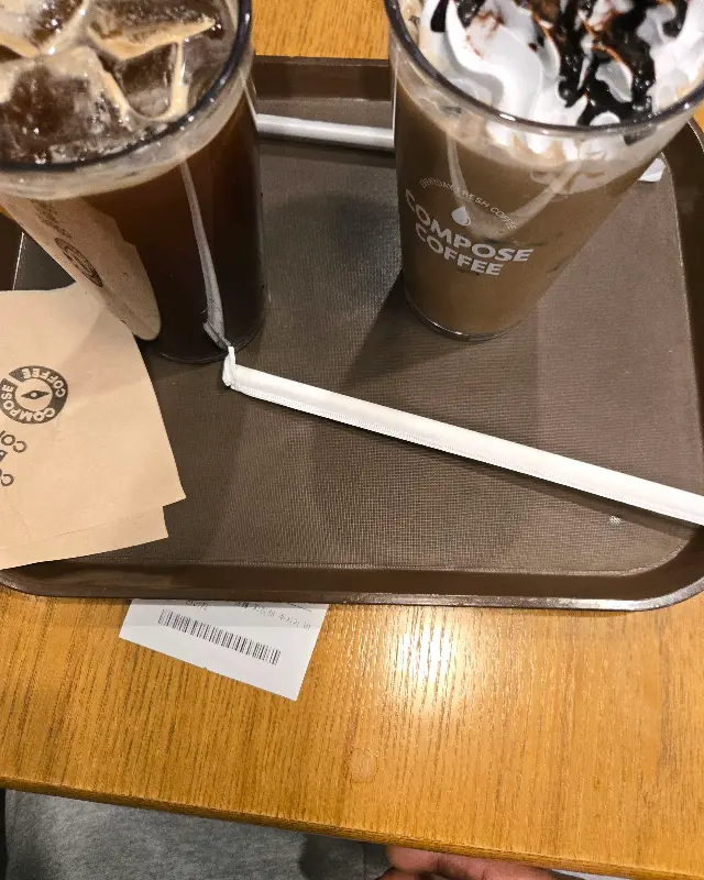 컴포즈커피 메뉴