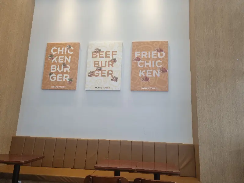 CHICKEN BURGER, BEEF BURGER, FRIED CHICKEN 액자