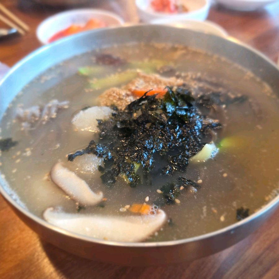 시원한 갈비올린 물막국수