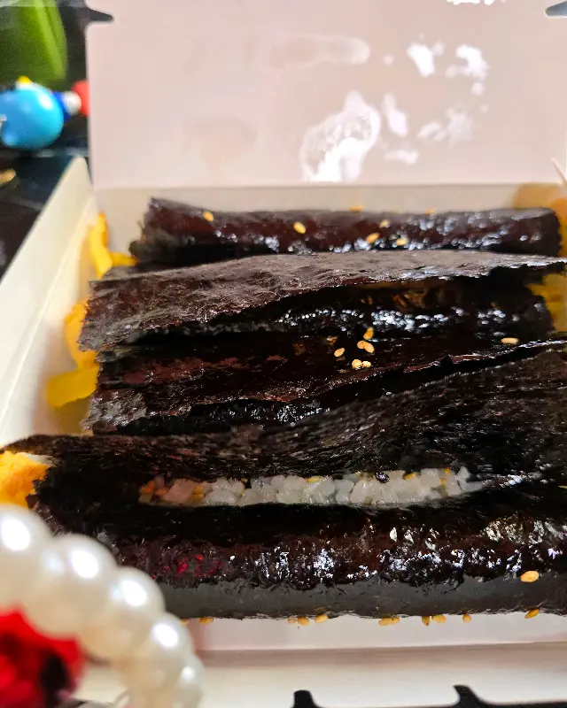 포장된 꼬마김밥
