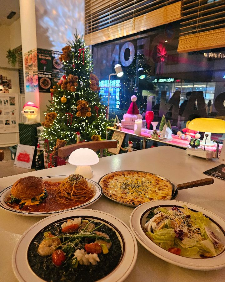 선스토랑의 다양한 메뉴들