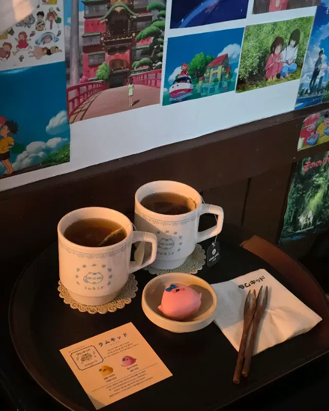 귀여운 쟁반 세팅