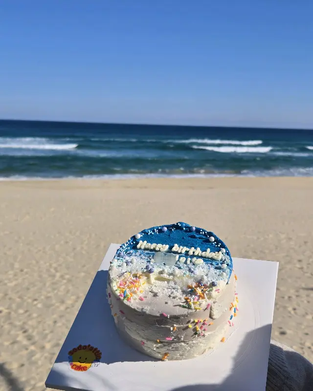 소돌다락방 바다 케이크