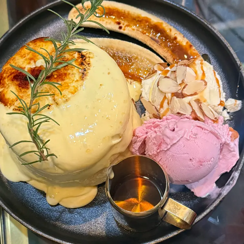 바나나 브륄레 수플레