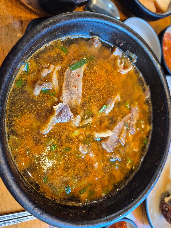 다대기를 넣은 순대국