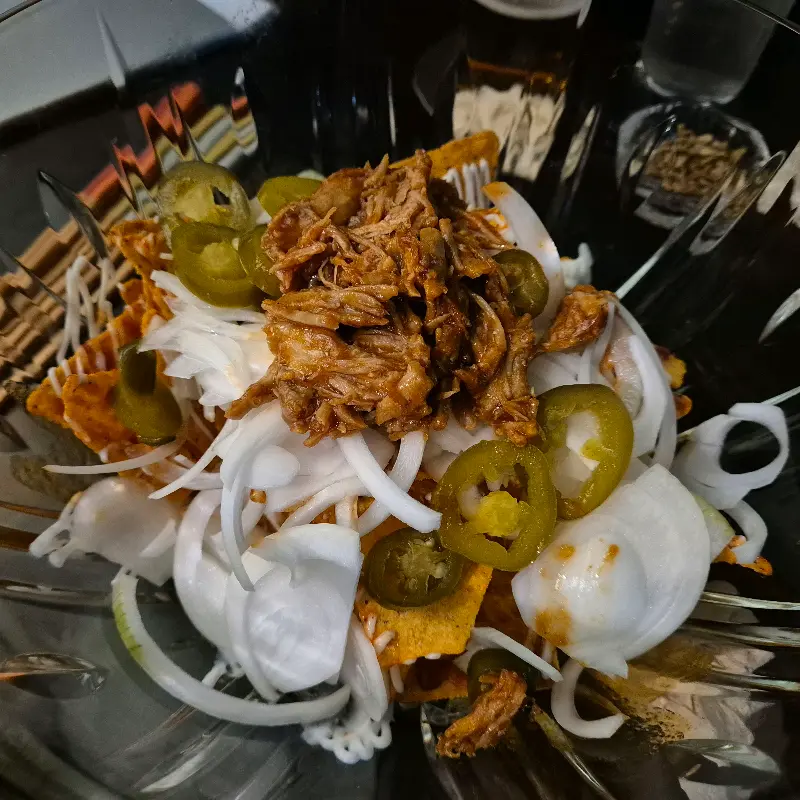 푸짐한 양의 나초 안주