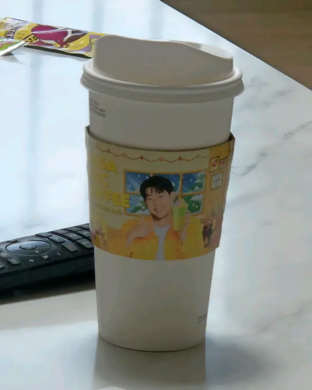 연유라떼 음료 사진