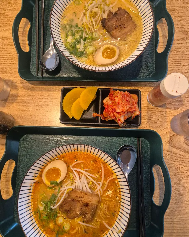 돈코츠 라멘 한 상 차림