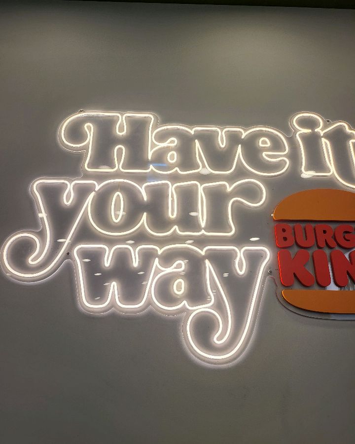 Have it your way 네온사인