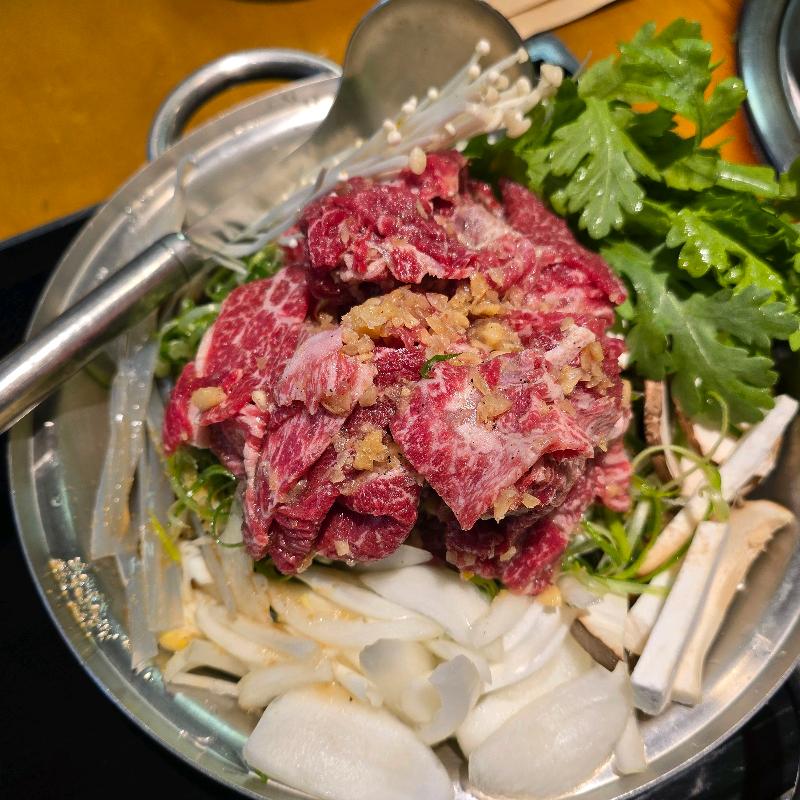 신선한 한우 불고기