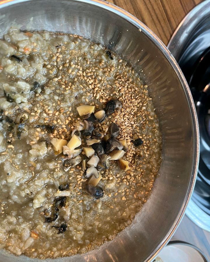 보말죽의 클로즈업