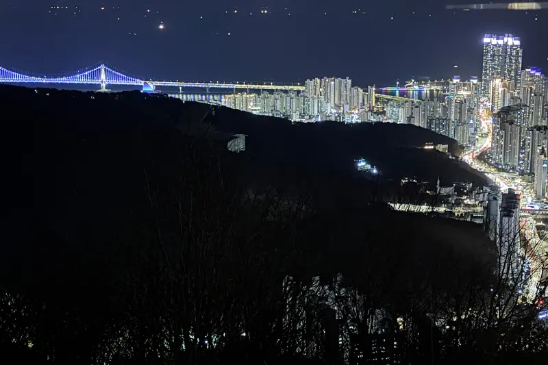 Blue Bang에서 바라본 광안대교 야경