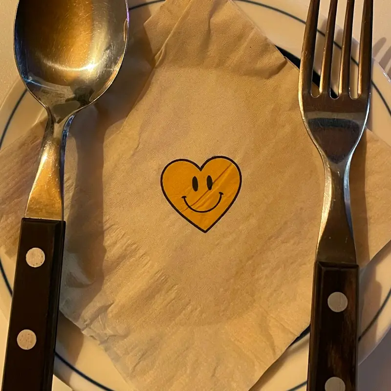 하트 스마일 냅킨