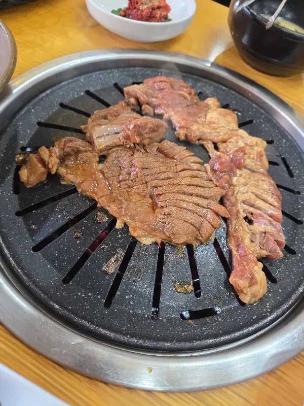 고구려 숯불갈비 메뉴판