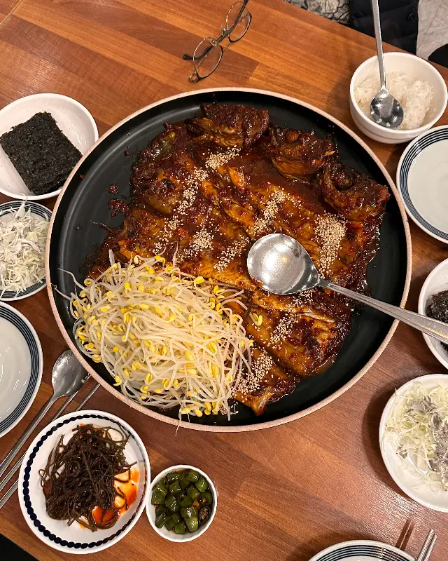 코다리조림 한상차림