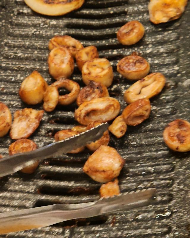 잘 익은 막창 단면