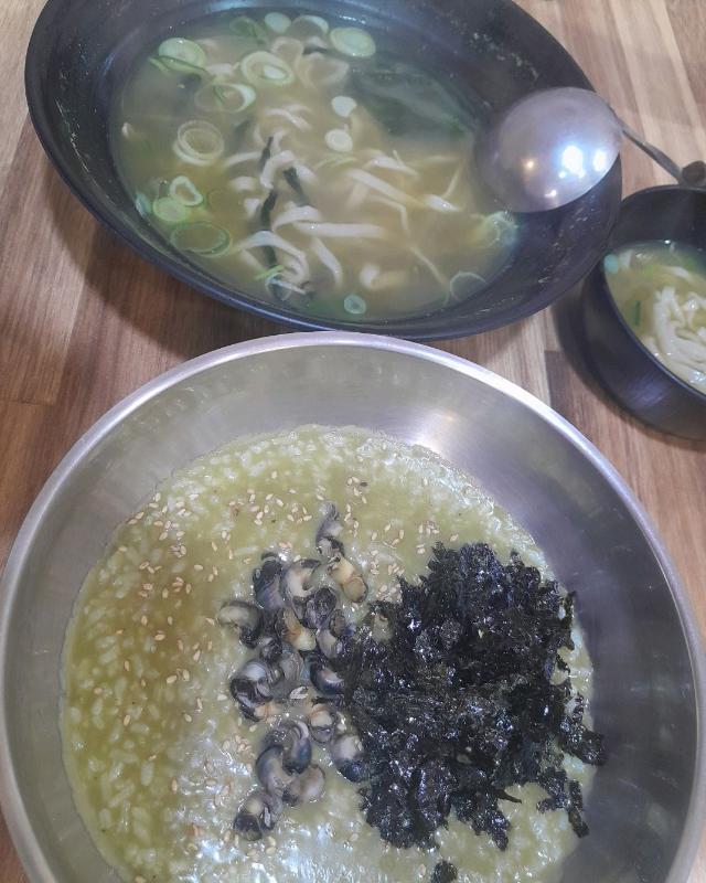 보말죽과 보말칼국수