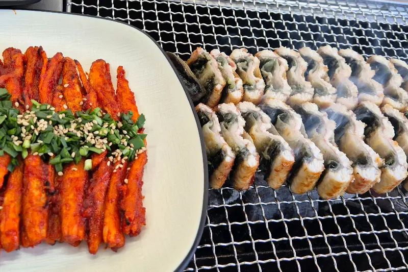 장어와 더덕구이