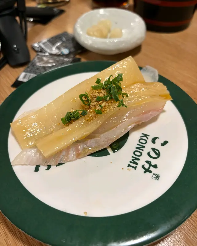 신선한 광어 초밥