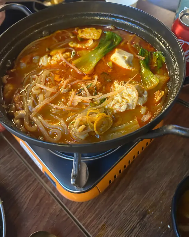 김치 어묵 우동