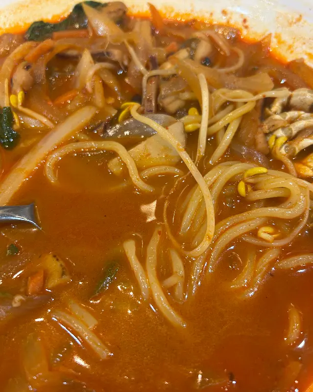 해산물이 가득한 짬뽕