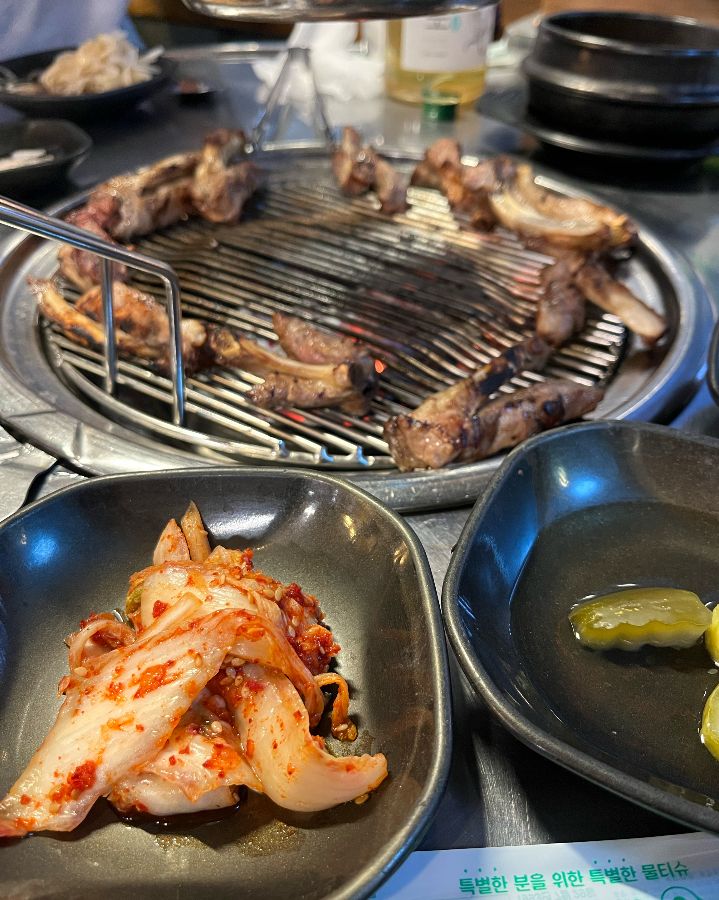 쪽갈비와 밑반찬