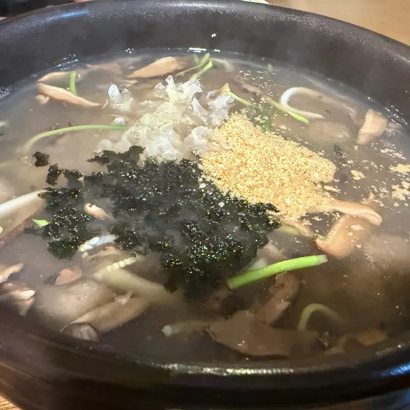 능이감자옹심이 클로즈업