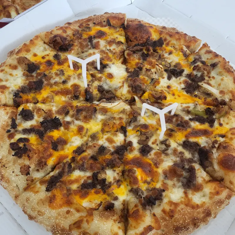 피자의 클로즈업 샷