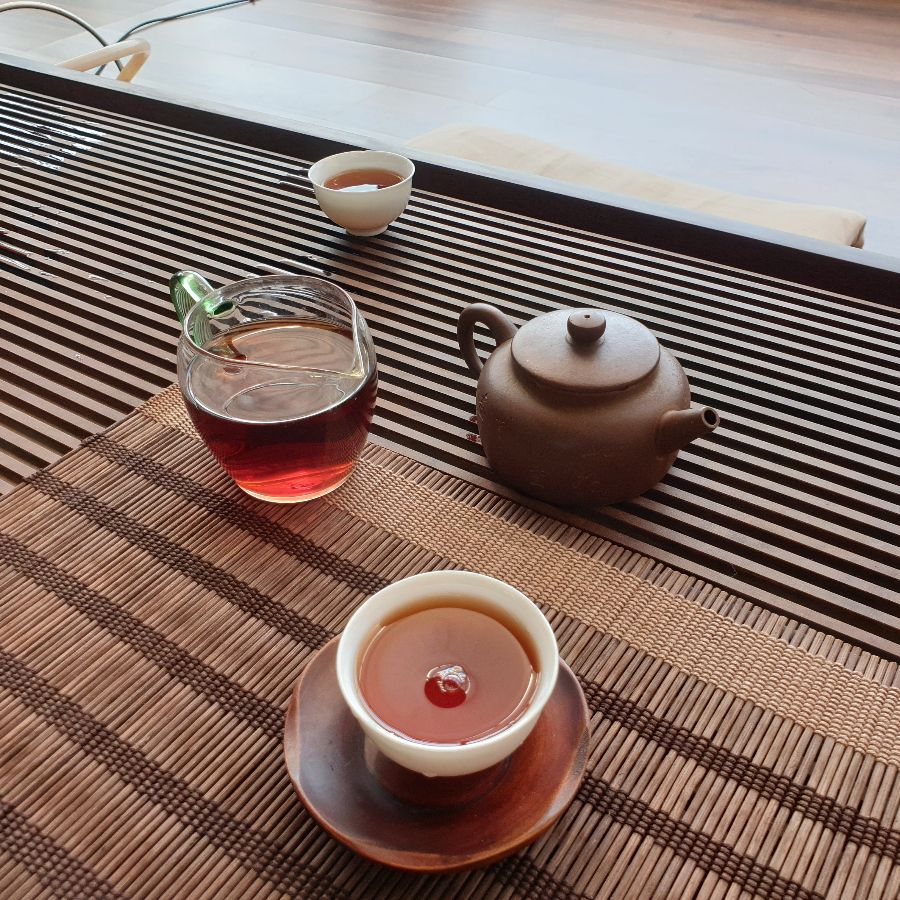 다도 세트 클로즈업