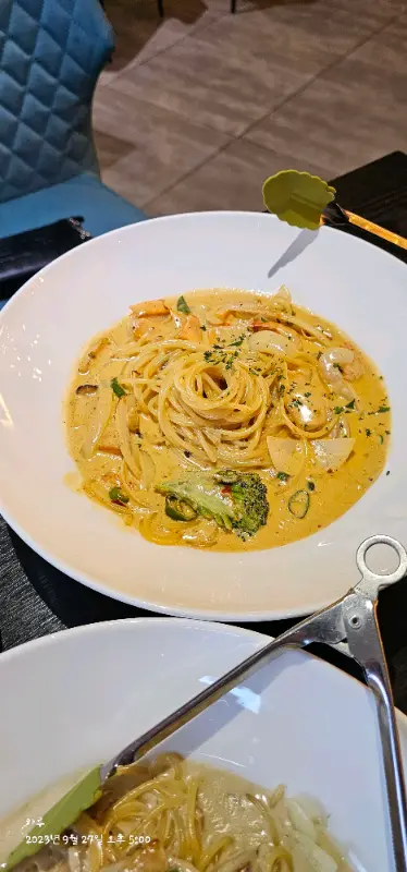 커피플라워의 시금치 파스타