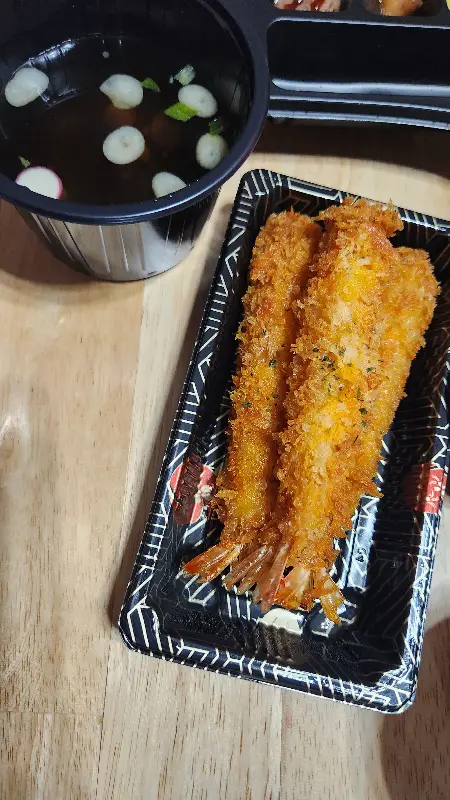 미소 장국과 튀김