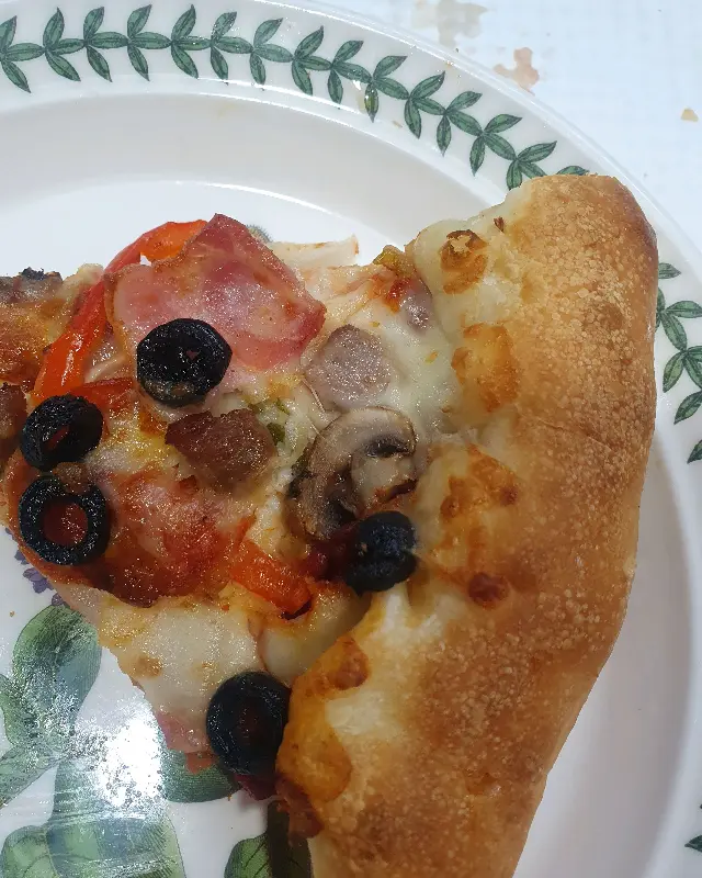 피자 한 조각의 완벽한 모습