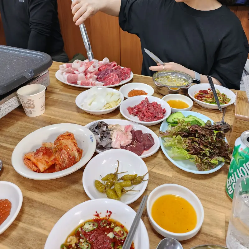 소고기 한 상 차림