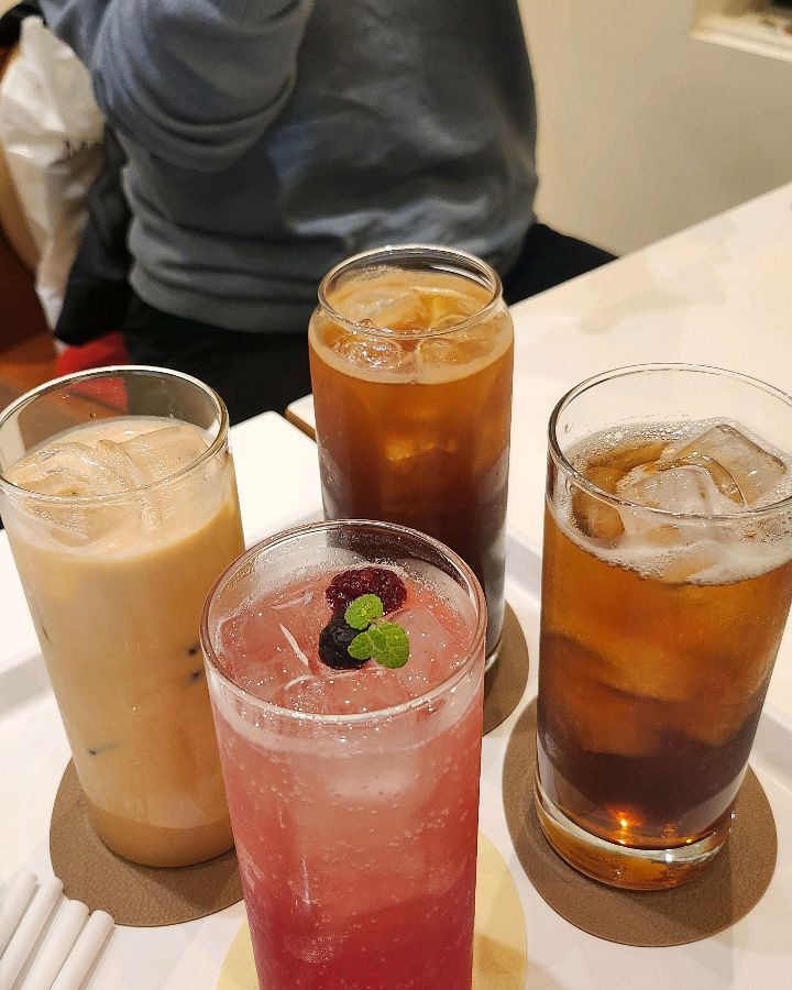 다양한 음료 메뉴