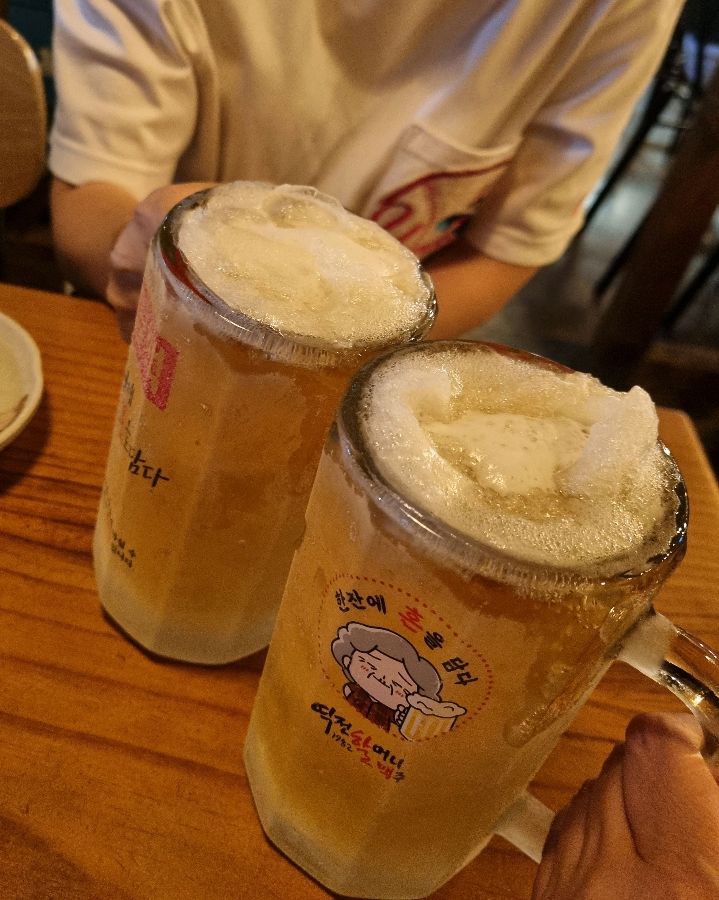 살얼음 생맥주