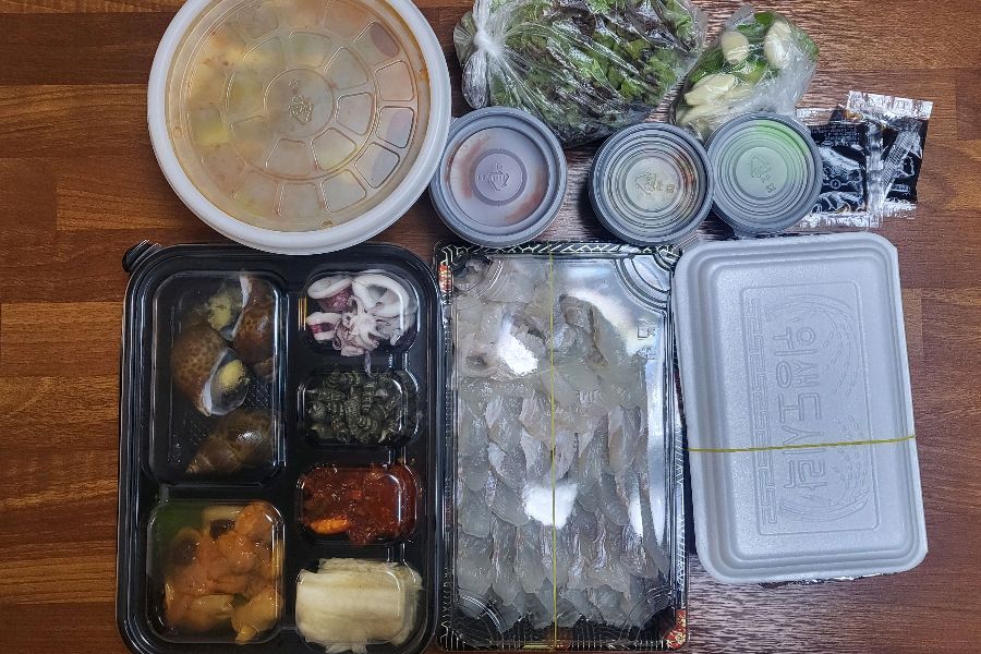 푸짐한 포장 세트 구성