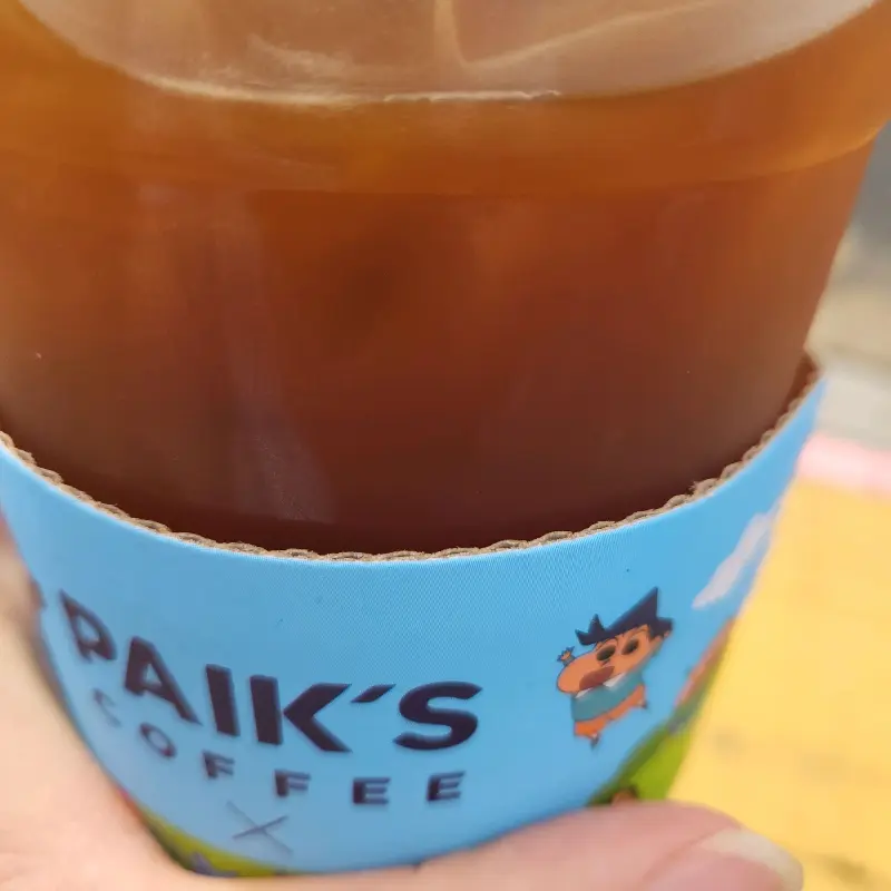 빽다방 음료 컵홀더 사진