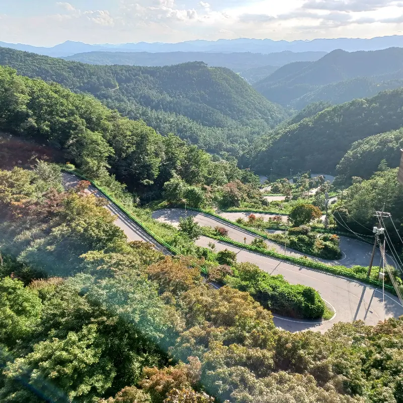 말티재 꼬부랑길