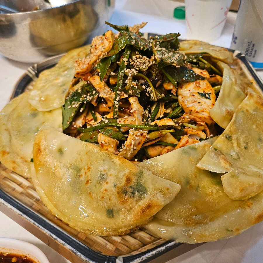 먹음직스러운 배추전