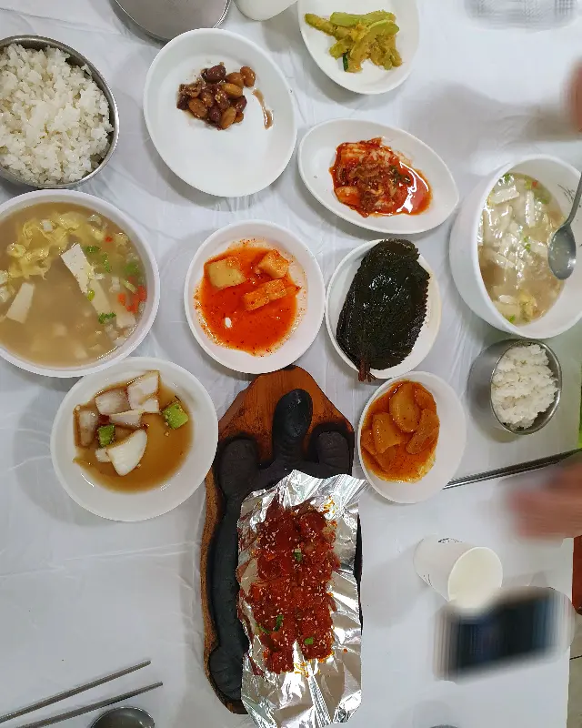 황태구이 정식 한 상 차림