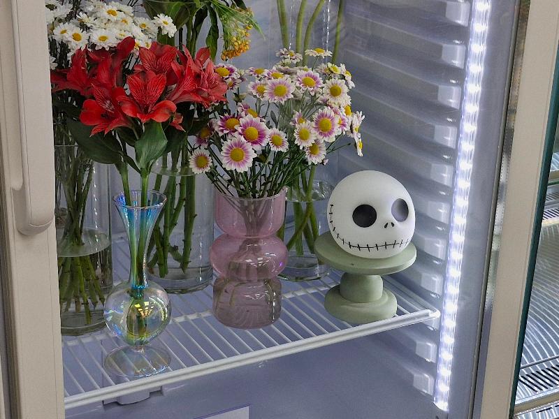 냉장고 안의 꽃들