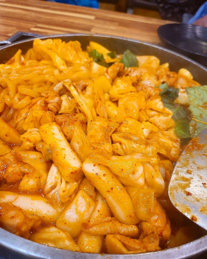 닭갈비 근접샷