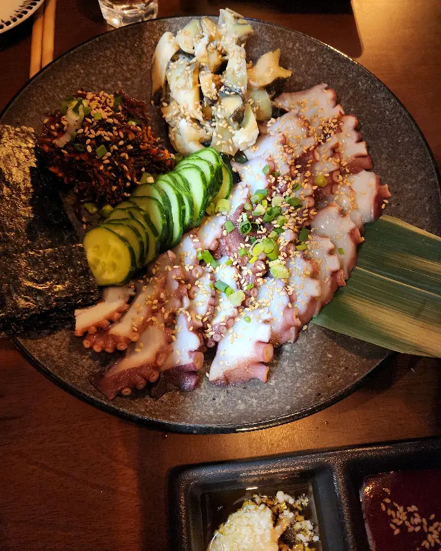 문어숙회 한 상