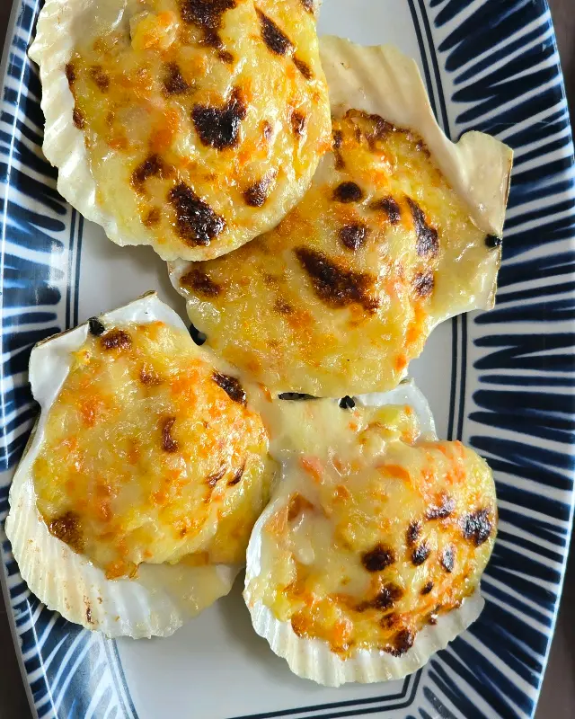 따끈따끈한 가리비 구이